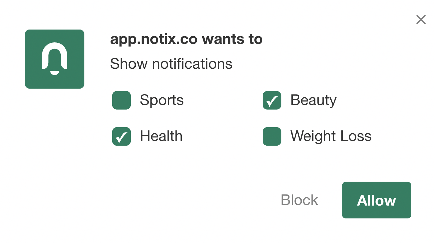 Notix-convince-users-to-subscribe-categories-optin